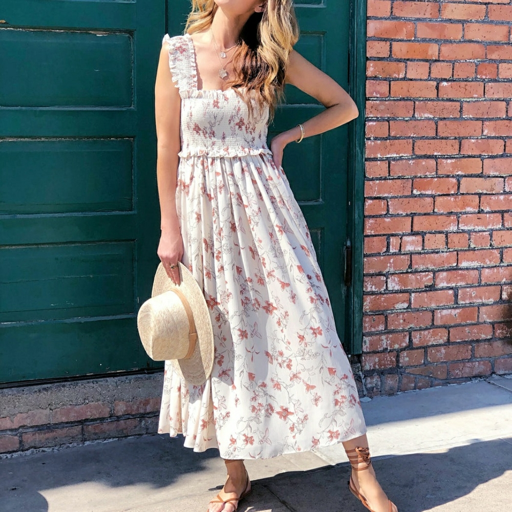 LAST 1 ! Jacquie The Label Feminine Ivory Maxi Dress - Picture 11 of 11